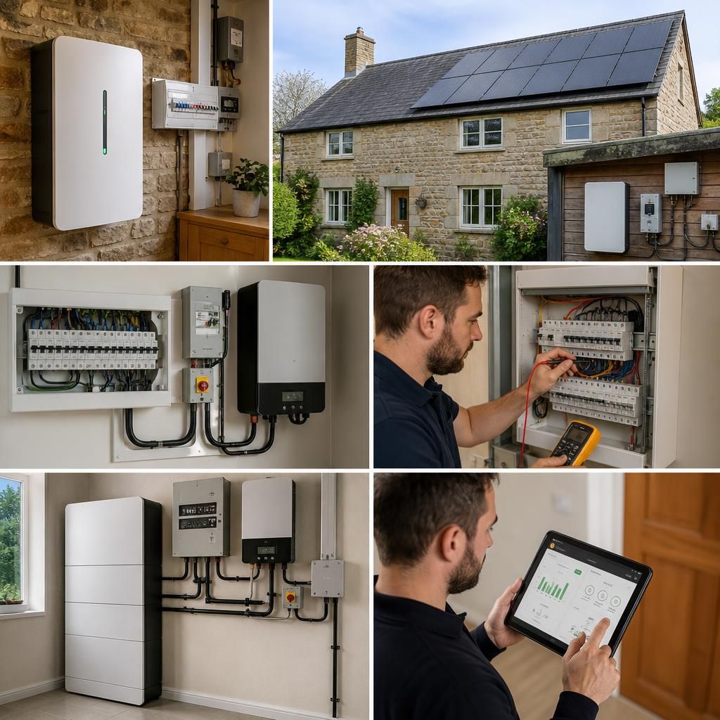 Backup power equipment connected to selected household circuits