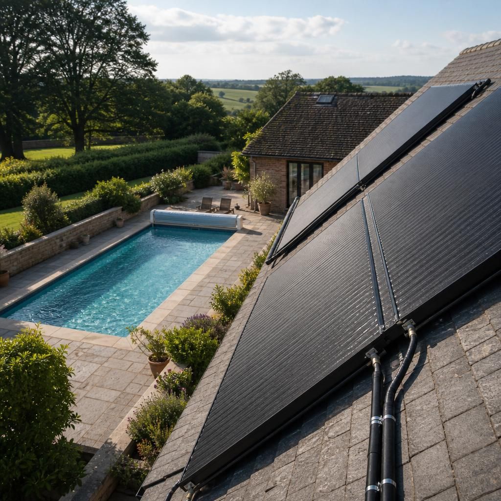 Wall-mounted controller for a solar pool heating system